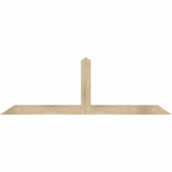 Ekena Millwork Portland Rough Sawn Timber Gable Bracket, Douglas Fir, 72"W x 24"H x 2"D x 4"F, 8/12 Pitch GBW072X24X0204POR00RDF - main